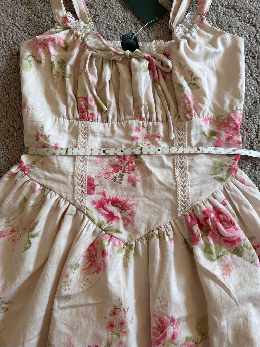 Wild Fable Floral Corset Dress Coquette Girl Whimsy Cottagecore Fairy XS NWT - Picture 6 of 12